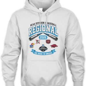 2026 NCAA Division I Baseball Regional Arkansas Razorbacks The Road To Omaha Hoodie