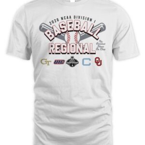 2026 NCAA Division I Baseball Regional Oklahoma Sooners T Shirt