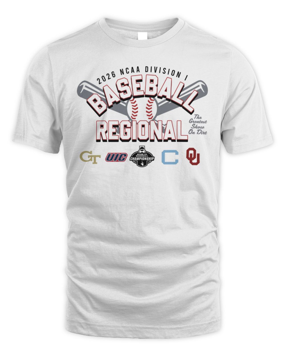 2026 NCAA Division I Baseball Regional Oklahoma Sooners T Shirt
