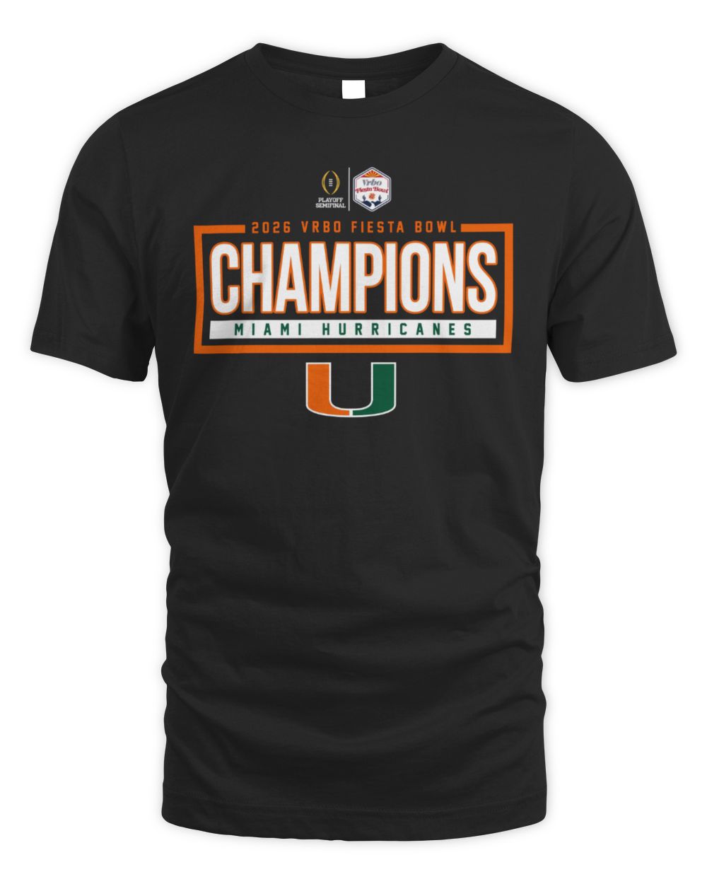 Miami Hurricanes 2026 Fiesta Bowl Champions T-shirt