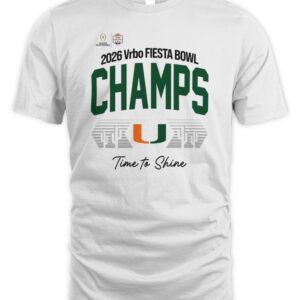 Miami Hurricanes 2026 Fiesta Bowl Champions Camelback Shirt