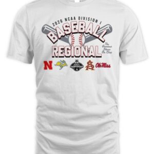 2026 NCAA Division I Baseball Regional Ole Miss Rebels T Shirt
