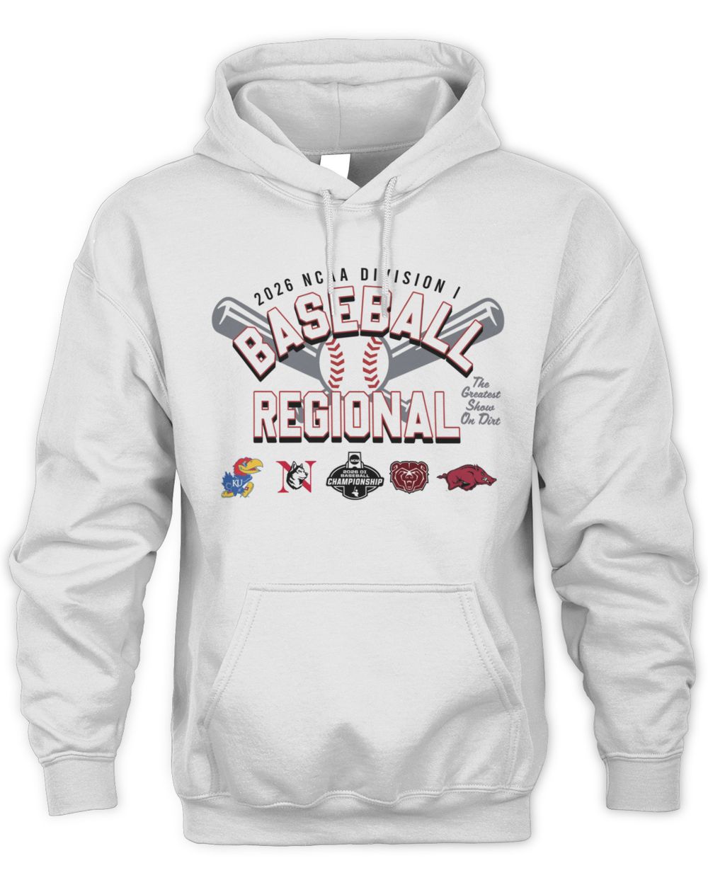 2026 NCAA Division I Baseball Regional Arkansas Razorbacks Hoodie