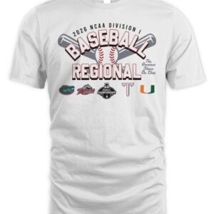 2026 NCAA Division I Baseball Regional Florida Gators Miami Hurricanes T Shirt