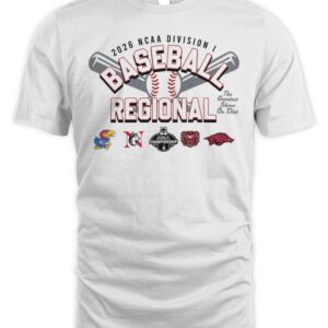 2026 NCAA Division I Baseball Regional Arkansas Razorbacks T Shirt